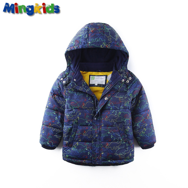 Mingkids Мальчик куртка весна осень теплая евро зима мультяшная верхняя одежда дети непродуваемая и водонепроницаемая дышащая яркая желтая полностью флис подкладка и отражающие материалы