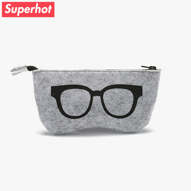 Модные eeywear сумки не вредит экологии нетканый солнцезащитные очки молнии сумки, очки случаях 5 цветов CASE002