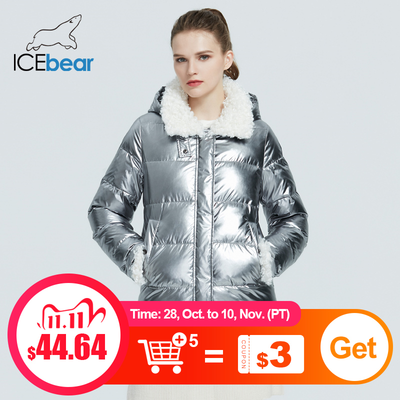 ICEbear 2020 осень и зима новая куртка женская зимняя мода ветрозащитный и теплый хлопок пальто бренд женской одежды GWD20283I|Парки| | АлиЭкспресс