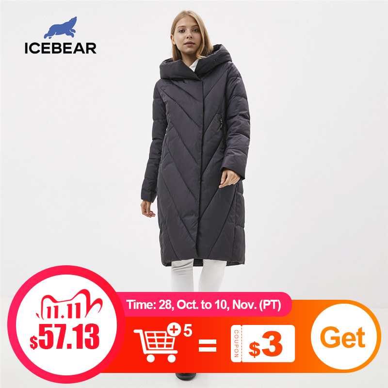 ICEbear Winter 2020 женское пальто с капюшоном модная женская куртка брендовая женская одежда GWD20149D|Парки| | АлиЭкспресс